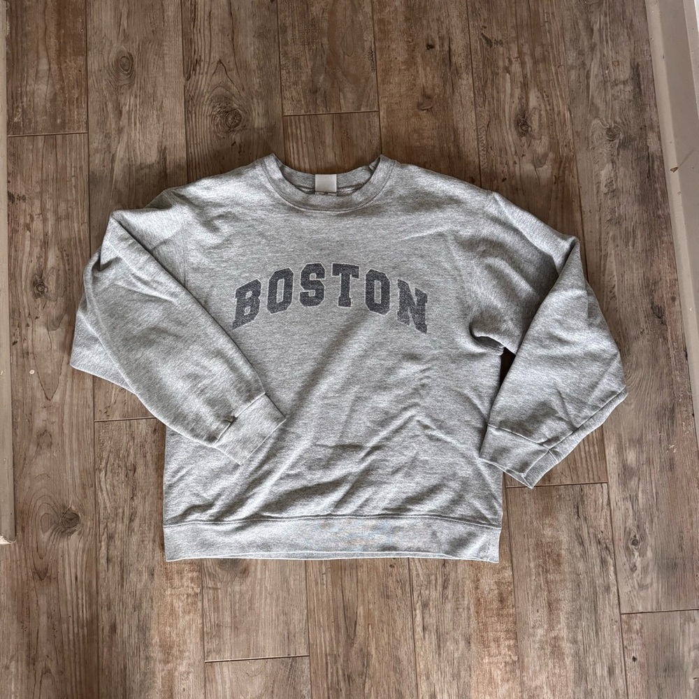 Gray Boston Men's Sweater